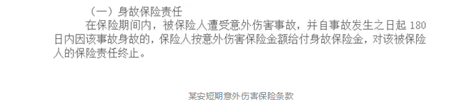 意外險180天身故賠付是什么意思？